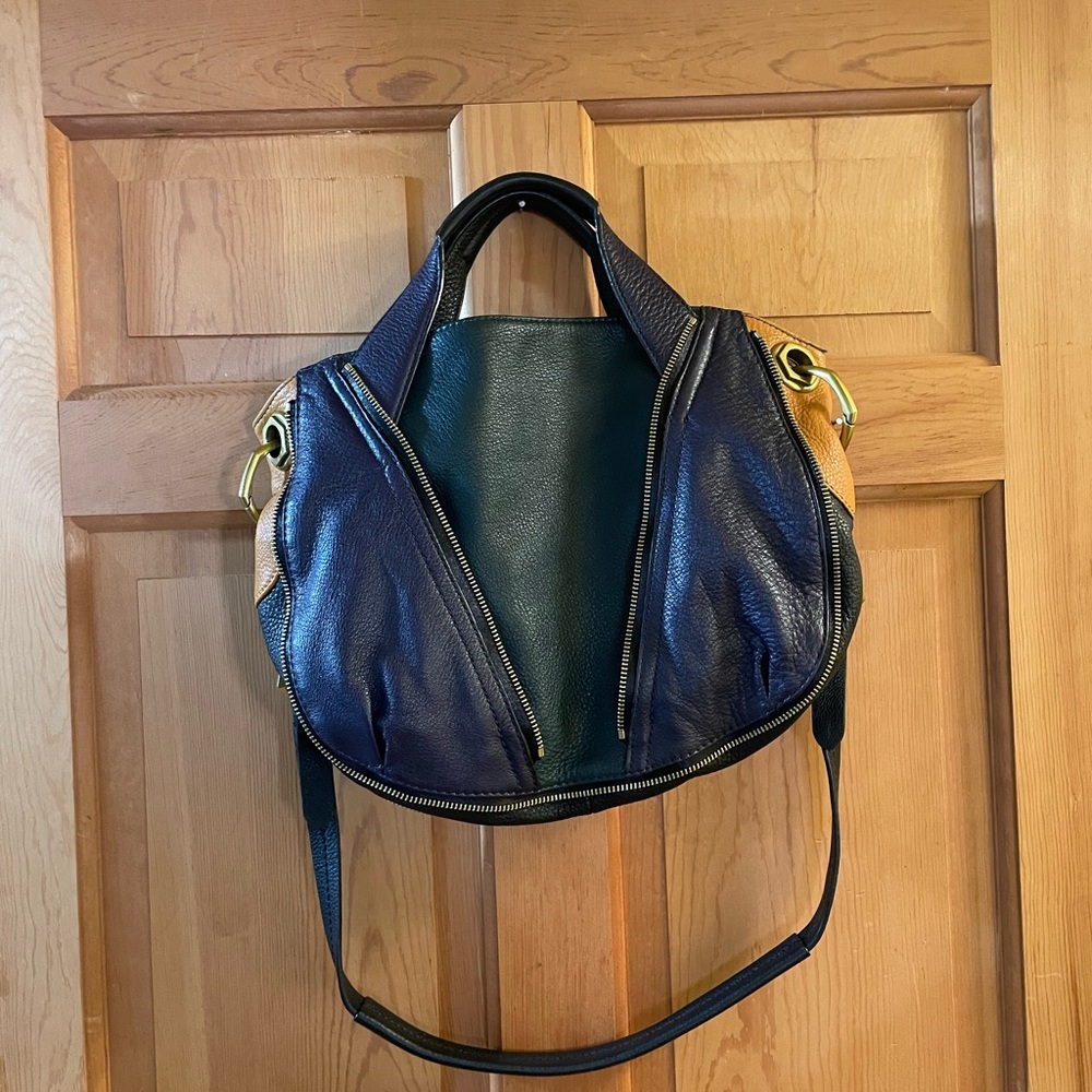 Oryany Tri-color Hobo Leather Purse